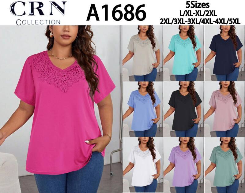 Bluzki damskie Roz L-5XL, Mix Kolor Paczka 10 szt 1